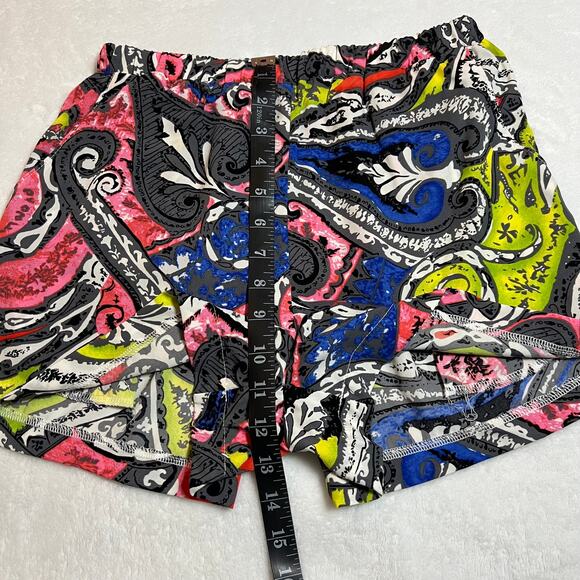 Women's Paisley Print Pull On Shorts Size X-Small Multicolor Summer Casual Beach - Picture 5 of 6